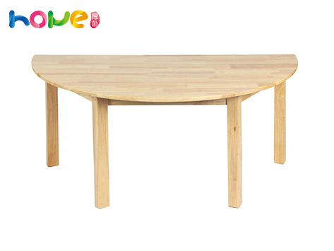 幼儿园桌椅儿童实木半圆幼教桌子