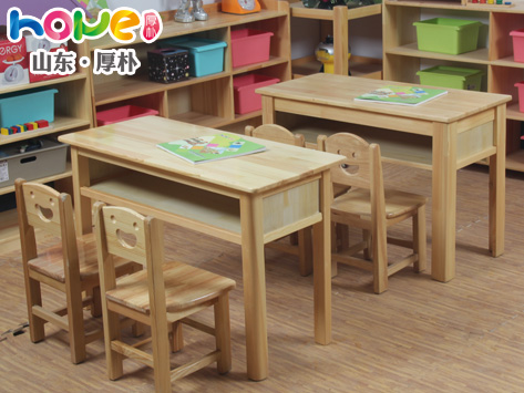 幼儿园双人课桌椅
