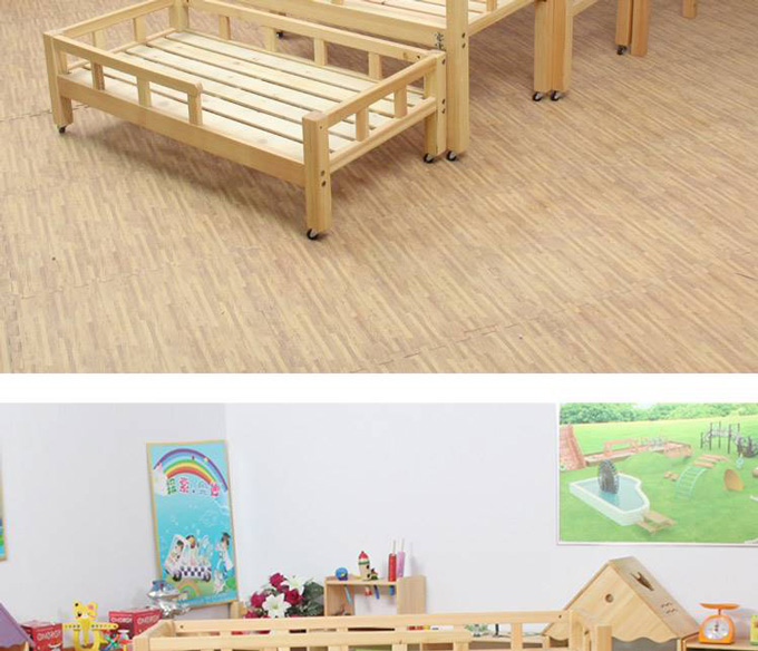 实木幼儿园四层推拉午睡儿童床 幼儿园四层床批发