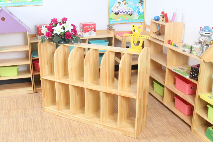 幼儿园实木书包柜生产厂家 书包收纳柜批发价格