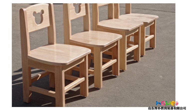 幼儿园儿童橡木小椅子