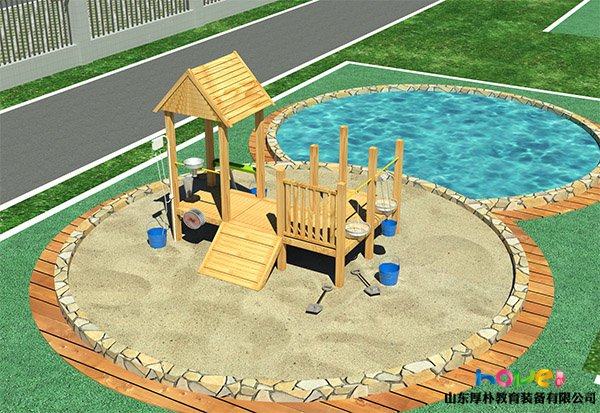 幼儿园户外沙水池设计效果图