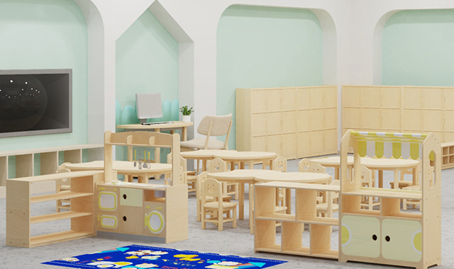 幼儿园儿童实木桌椅系列产品-山东厚朴
